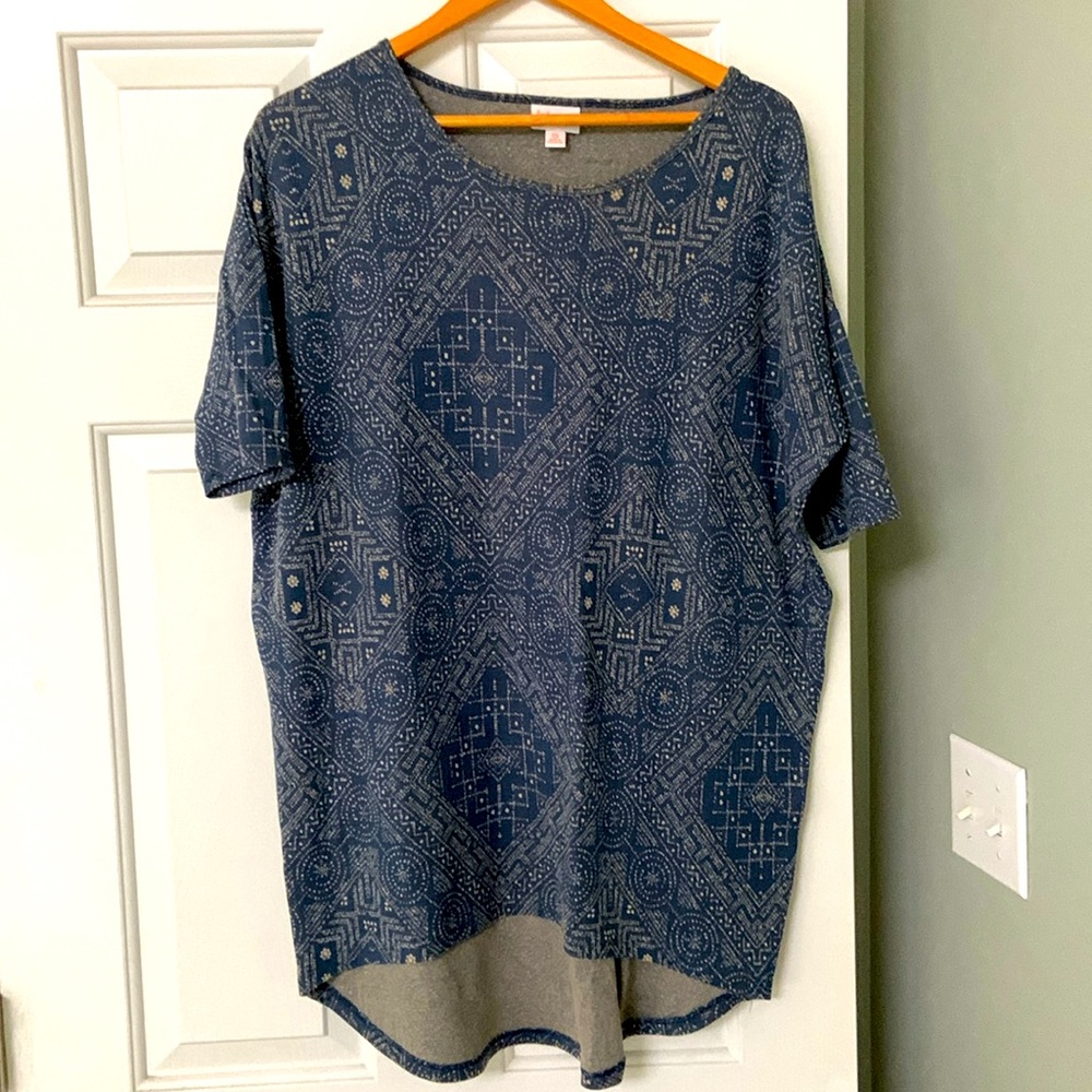 Blue Tunic with Lovely Stitching Detail